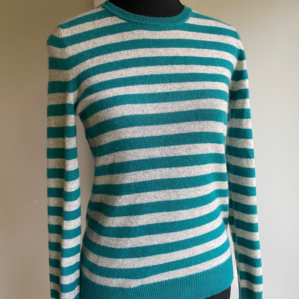 Cashmere Stripe Sweater Fitted